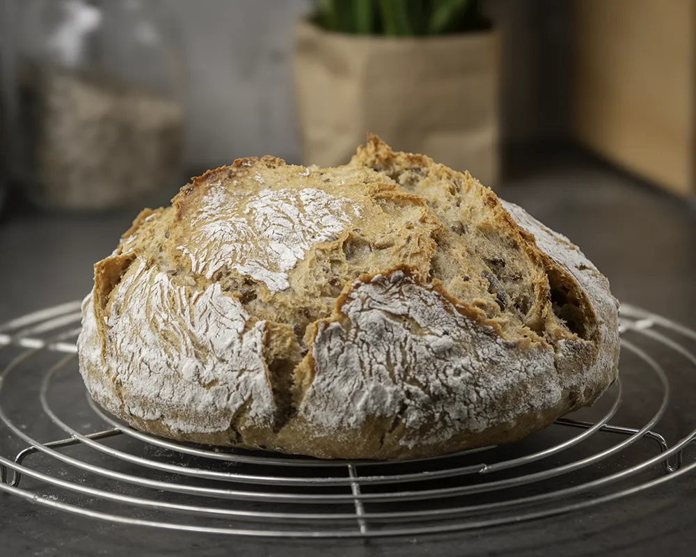 Brot backen Brot fertig gebacken